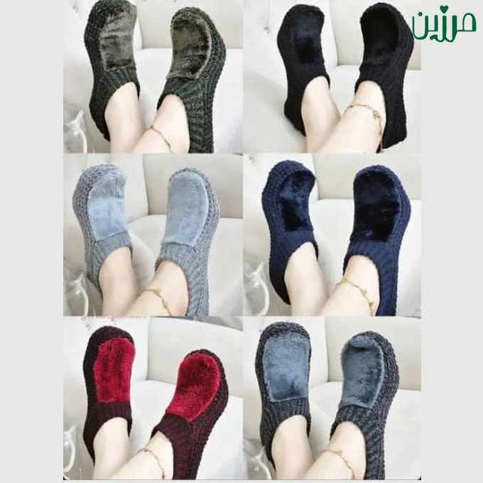 پاپوش زنانه بافت گیوه رنگی